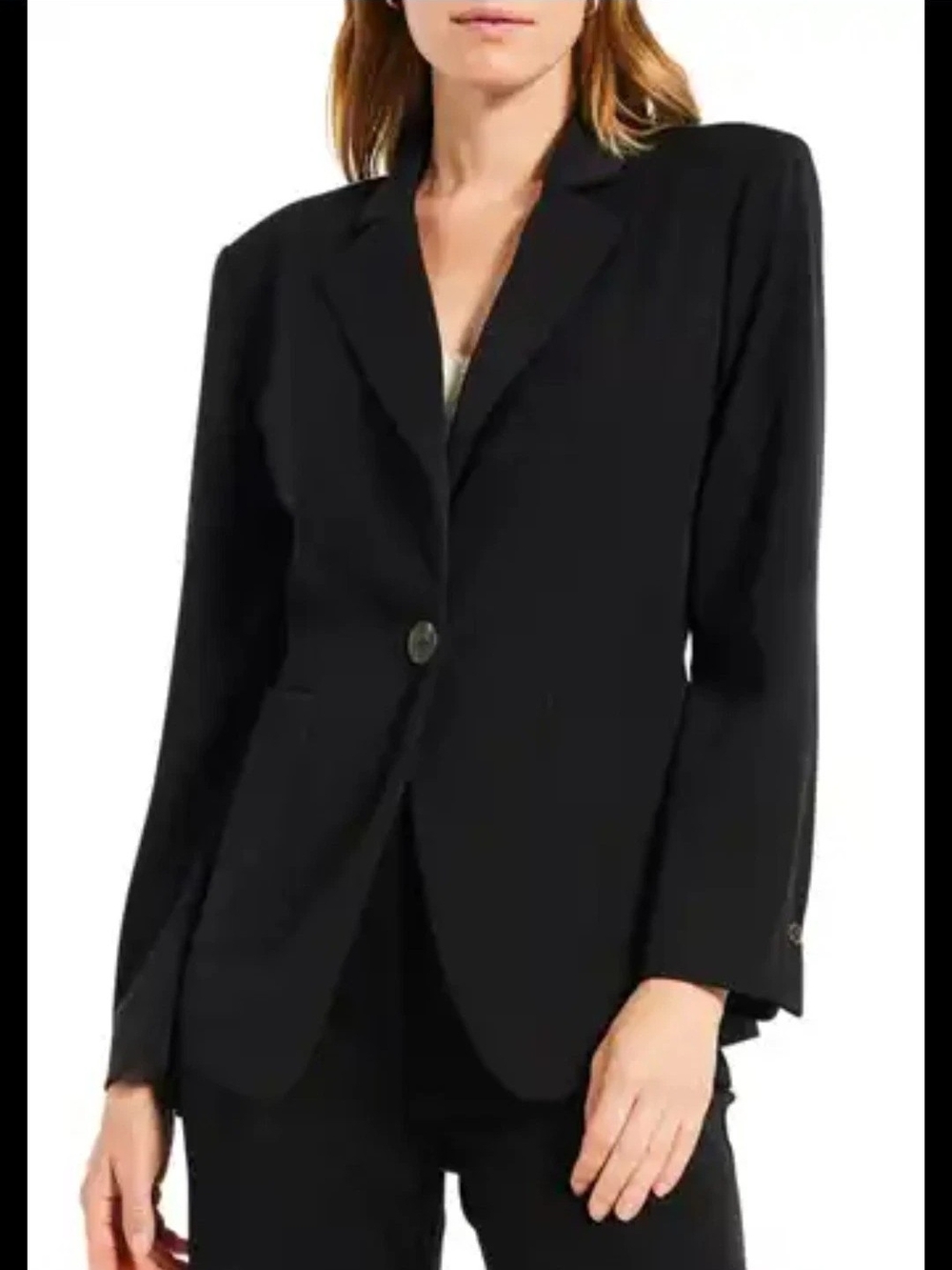 Donna Karan New York Black Blazer NWT Size 12 Single Button Career Jacket